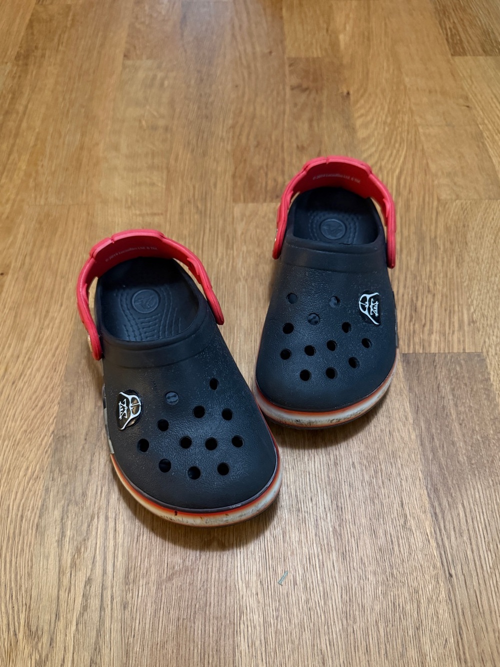 Crocs C10 Black StarWars Darth Vader Slip On Clogs